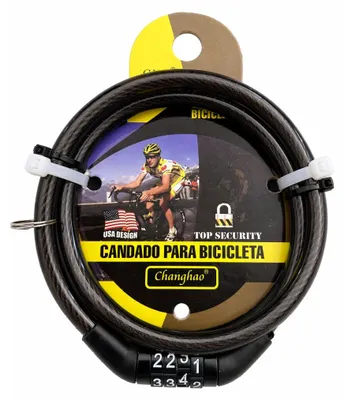 Obrázok produktu pre Zámok na bicykel s číselným kódom, káblový zámok s číselnou kombináciou, 6 mm x 650 mm