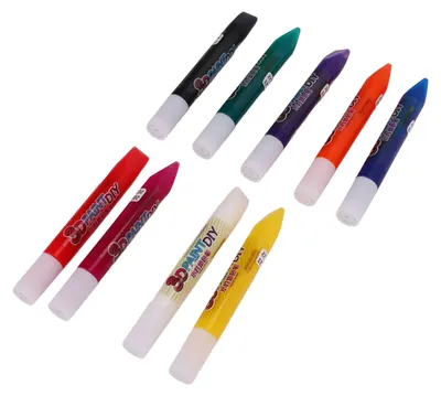 Produktbild von 9er-Set wasserbasierte Farbstifte, 9 Farben, Marker auf Wasserbasis mit flüssigem Harz, zum Basteln, für Acrylplatten, Lesezeichen und zum Ausmalen