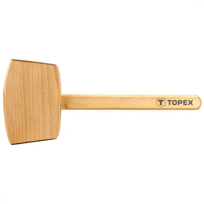 Obrázok produktu pre Drevené kladivo TOPEX 500 g, drevená rukoväť