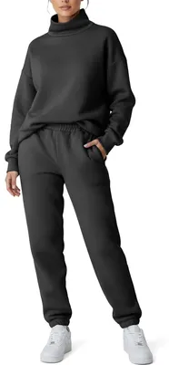Produktbild von Smith & Solo Jogginghose Damen - Baumwolle Sporthose (Anthrazit, L)
