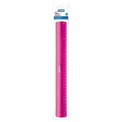 Productafbeelding van Milan Flexibele liniaal, 30 cm, transparant. Geschikt voor kinderen, transparant, one size