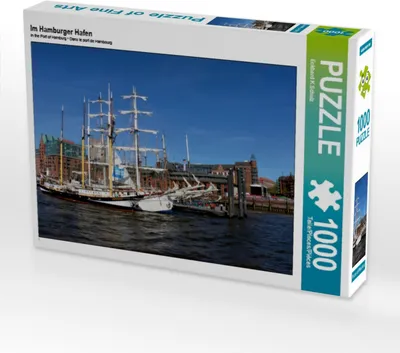 Produktbild von CALVENDO Puzzle Im Hamburger Hafen 1000 Teile Puzzle quer | 1000 Teile Lege-Größe 64x48cm Foto-Puzzle für glückliche Stunden