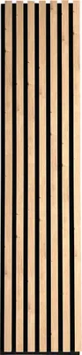 Produktbild von MEBANO. 4er-Set Akustikpaneele Holz 30x132 cm Eiche Artisan 3D Wandpaneele aus Holzfunier und Filz Wandverkleidung Innen Paneele Wand