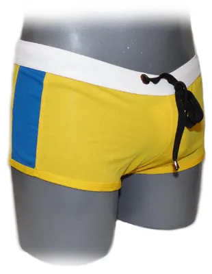Produktbild von Gelbe Badebekleidung Größe L aus 100% Polyester