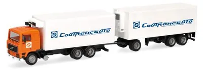Produktbild von Herpa 321167 - 1:87 Volvo F10 Kühlkoffer-Hängerzug "Sovtransavto" (RUS) - Neu