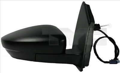 Produktbild von TYC 337-0186 Außenspiegel Seitenspiegel Links für VW Polo Schrägheck (6R1, 6C1) Asphärisch Beheizt
