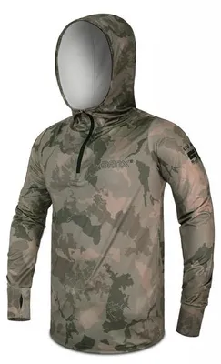 Produktbild von DELPHIN Banx UV ARMOR 50+, S, camouflage, Kapuzen-T-Shirt, 101006357