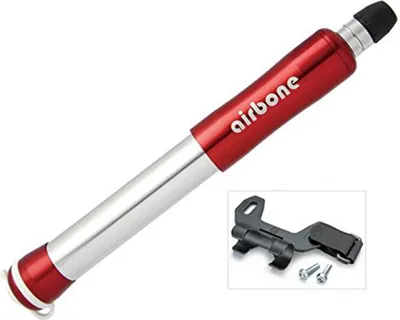 Produktbild von Airbone Minipumpe ZT-509 rot - kompakte Fahrradpumpe 210 mm für AV/DV/SV Vent...