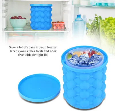 Produktbild von Platzsparender Eiswürfelbereiter, Eiswürfel-Küchenhelfer, platzsparende Silikonflasche für den Kühlschrank