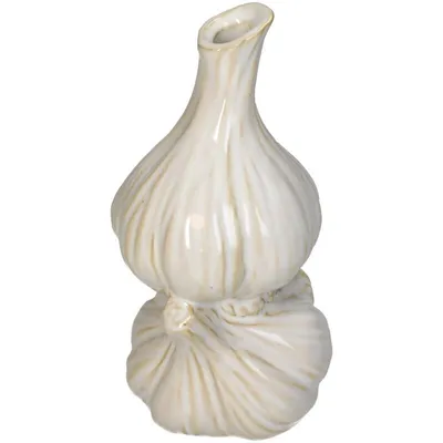 Image de Collection HD, Vase Knoblauch, céramique fine, blanc, 8,6 x 8,3 x 16,8 cm
