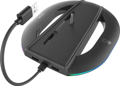 Produktbild von iPega P5S035SAH Vertikaler Ständer mit RGB für PS5 Slim/PS5 Pro Schwarz