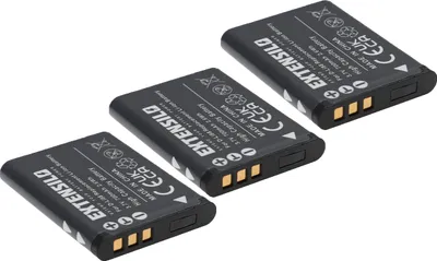 Produktbild von EXTENSILO 3x Akku Ersatz für Pentax D-Li88 für Kamera (700 mAh, 3,7 V, Li-Ion)