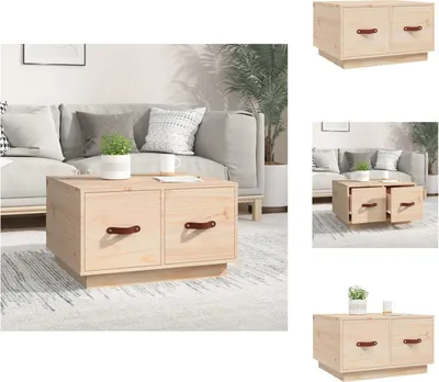 Produktbild von vidaXL Couchtisch 60x53x35 cm Massivholz Kiefer - Couchtische