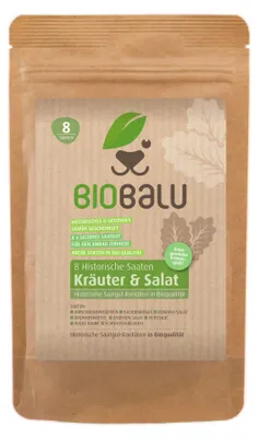 Zdjęcie produktu dla Zestaw nasion ziół i sałaty 8 starych odmian | Zestawy nasionod Biobalu