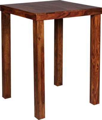 Wohnling Exklusiver Massiver Bartisch 80 cm Tisch Sheesham; WL1.324
