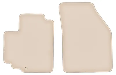 Produktbild von DURBAN Beige Velours-Fußmatten vorne für Nissan Pixo Schrägheck (2008-2013)