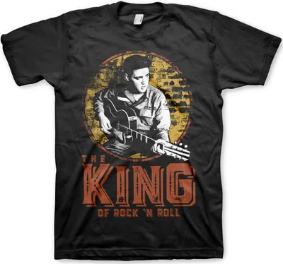 Produktbild von Elvis Presley The King Of Rock 'n Roll Black L T-Shirt