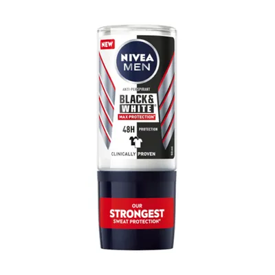 Produktbild von Nivea Men Antitranspirant Roll-On Schwarz & Weiß, 50ml