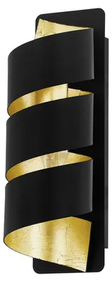 Immagine prodotto di Applique Moderna Elizondo Acciaio Nero 1 Luce E14