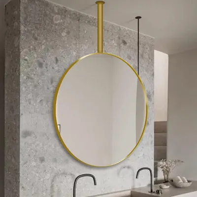 Immagine prodotto di Specchio da parete con cornice in metallo dorato