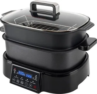 Immagine prodotto di Multicooker 2 in 1 con funzione grill e cottura a vapore, antracite