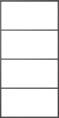 Obrázek produktu pro Posuvné dveře hliník a ESG sklo 102,5 x 205 cm černé