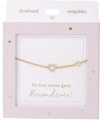 Produktbild von Depesche Armband Gold Herz Freundschaft Geschenk Schmuck