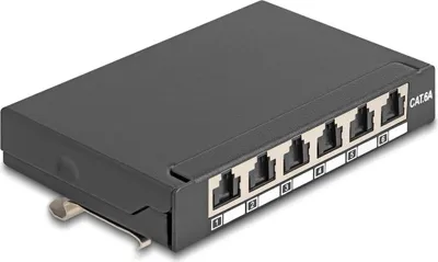 Obrázok produktu pre DeLOCK 90379, RJ-45, Cat6a, 22/26, Čierna, Kov, 80 mm
