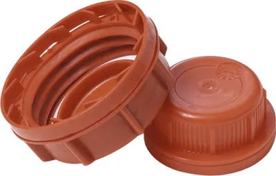 Produktbild von Hünersdorff Schraubverschluss mit Originalitätsring rot, HDPE für Industrie-Kanister 20+30L