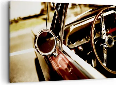 Produktbild von Bild auf Leinwand - Leinwandbild - Auto Seite Rad - 120x80cm - Wand Bild - Wanddeko - Wandbilder - Leinwanddruck - Bilder - Kunstdruck - Wanddekoration - Leinwand bilder - Wandkunst - AA120x80-0195