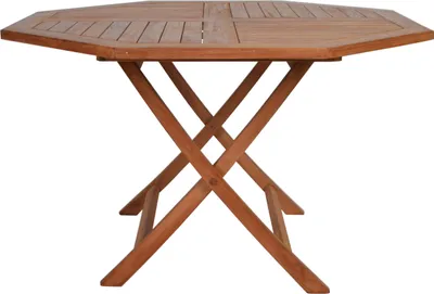 Produktbild von MiaMöbel Gartentisch 100 cm Gartenmöbel Outdoor Modern Massivholz Teak Honig