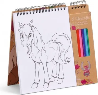 Immagine prodotto di NICI libro da colorare Cavalli + 8 pastelli
