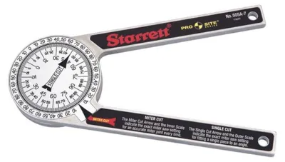 Verstekhoekmeter aus Aluminium, 175 mm, mit zwei Skalen