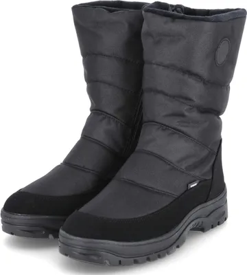 Image de Bottes d'hiver/ Snowboots Vista pour hommes Noir imperméable à crampons Taille : 43