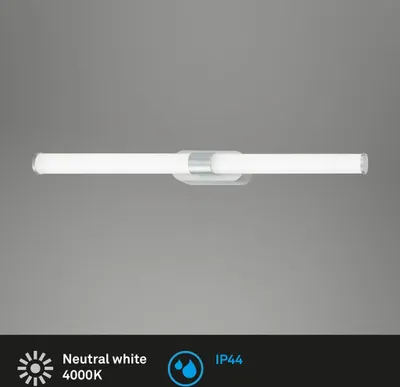 Produktbild von LED Spiegelleuchte 60 cm 8 W 4000 Kelvin 1040lm IP44 chrom Briloner