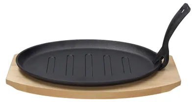 Gusseisen-Knopfpfanne, 3,8 l, Antihaftbeschichtung, schwarz