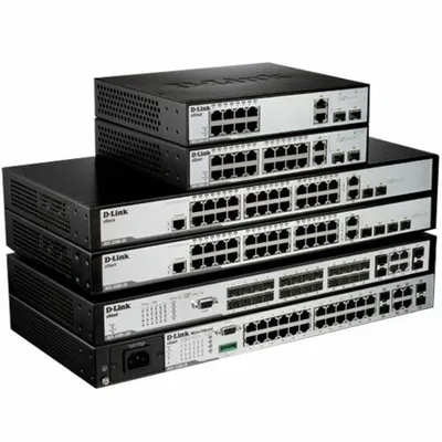 Produktbild von D-Link DES-3200-28, Managed, L2, Power over Ethernet (PoE), Rack-Einbau, 1U