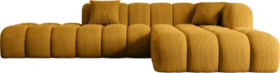 Produktbild von ALTDECOR Ecksofa in L-Form OLEA-L2 - 289x176x71 cm Senfgelb - Corner Sofa Bett Eckcouch Couch Wohnlandschaft Cauchsofa