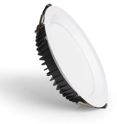 Produktbild von LED Downlight Einbaustrahler 24W Rund Aero 130lm/W 4000K Ausschnitt Ø 200 mm 4000K 1-10V Neutralweiß
