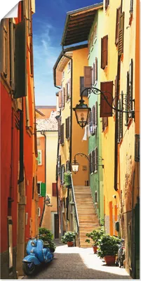 Produktbild von ARTland Poster Altstadtgasse Riva del Garda Größe: 30x60 cm