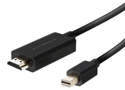 Produktbild von HDMI/Mini DisplayPort-Kabel, M-M, 1,5 m, schwarz