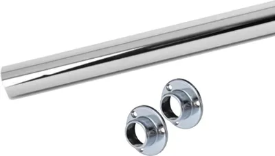 Produktbild von HOOZ Kleiderstange Chrom mit Halterung - 120 cm