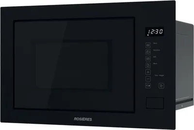 Image de Micro-ondes Encastrable Rosieres RO38FL7N25LWB, Noir, 25L, 850W Micro-ondes, 1200W Grill, 59,5 x 36,8 x 38,5 cm