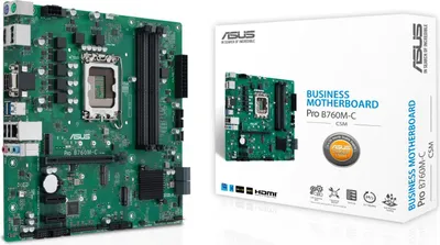 Obrázek produktu pro ASUS PRO B760M-C-CSM, Intel, LGA 1700, Intel® Celeron®, Intel® Core™ i3, Intel® Core™ i5, Intel® Core™ i7, Intel® Core™ i9,..., LGA 1700, DDR5-SDRAM, 128 GB