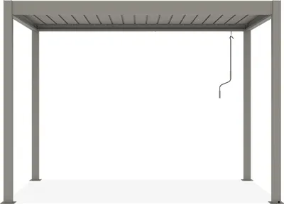 Produktbild von PIANA 3x2m freistehende, bioklimatische Pergola in taupefarbenem Aluminium