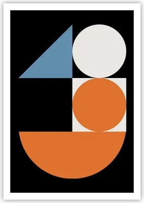 Produktbild von Poster - Poster ohne Rahmen - Stück Geometrisch Räder - 70x100 cm - Wand Bild - Wanddeko - Wandbilder - Kunstposter - Wandposter - Bilder - Kunstdruck - Wanddekoration - Wandbild - P2XPA70x100-4879