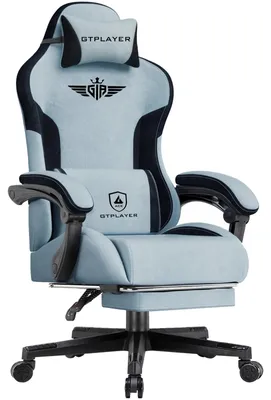 Zdjęcie produktu dla Krzesło gamingowe – Krzesło do gier – Ergonomiczne krzesło biurowe – Jasnoniebieskie – Ergonomiczna konstrukcja