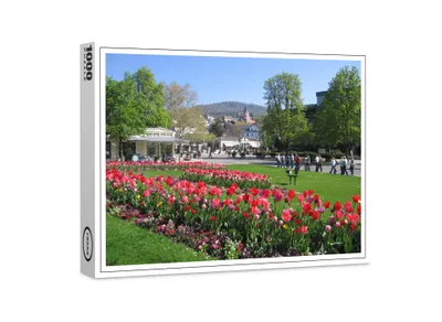 Produktbild von raxxa Premium-Puzzle "Goetheplatz im Kurpark Lichtentaler Allee in Baden-Baden in Baden-Württemberg", 1000 Teile