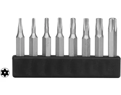 Obrázek produktu pro Sada mini bitů Torx s vnitřním otvorem 8 ks.