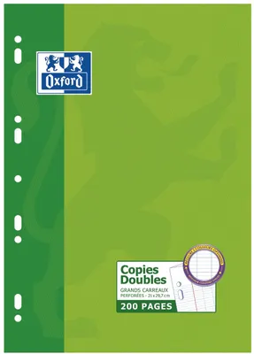 Produktbild von Oxford 100105681 Doppellochkopien A4 Seyès 200 Seiten
